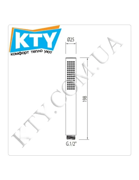 Ручной душ с антиизвестковым покрытием Tres Tub 034.116.01 хром - 2