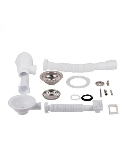 Сифон для кухонного миття Lidz EURO WHI 60 05 M001 01, 756 мм - 3