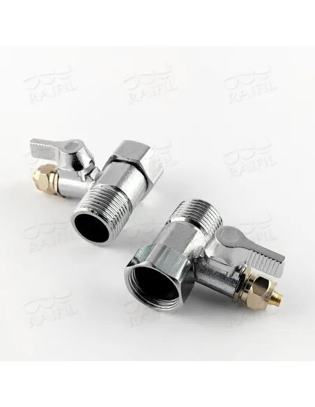 Адаптер с шаровым краном Raifil AD-4BC-3W/BV-2BC-CH 0,5х0,25х0,5 дюйма - 1