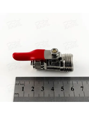 Кран шаровый Raifil BV-3BC - 6MC8, 0.25х0.37 дюйма, латунь - 2