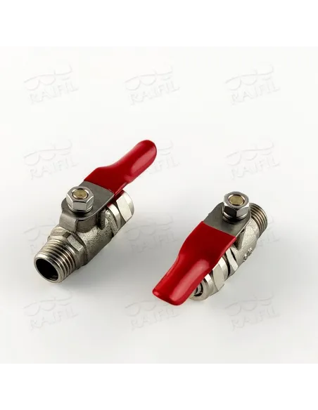 Кран кульовий Raifil BV-3BC 0.37х0.37 дюйма, латунь - 1