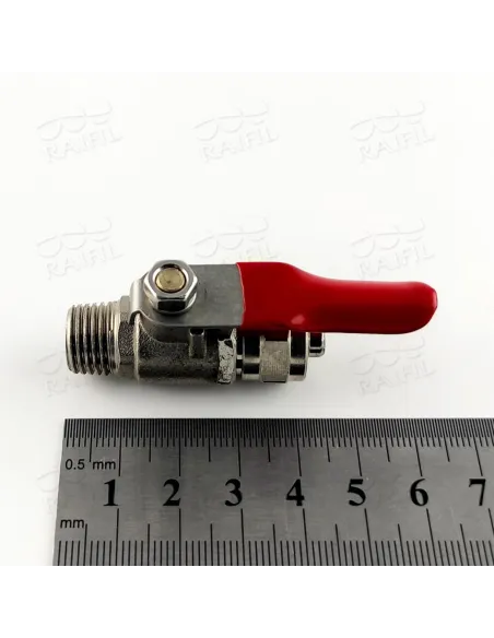 Кран кульовий Raifil BV-3BC 0.37х0.37 дюйма, латунь - 2