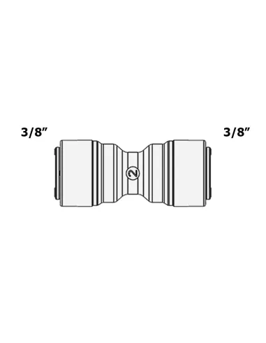 Фітинг прямий Raifil 1810-B 6U6, 0,37 х0, 37 дюйма - 3