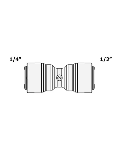 Фітинг прямий Raifil 1810-G 4U8, 0,25х0,5 дюйма - 3