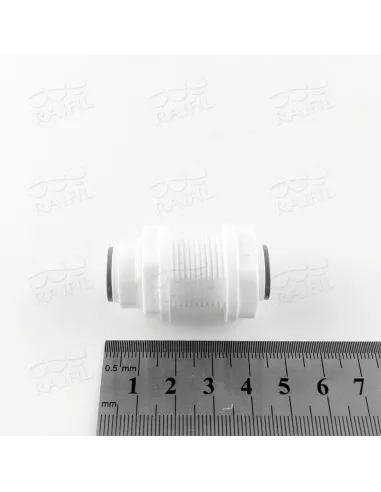 Фитинг прямой с перемычкой Raifil 1807-B 6BU6, 0,37х0,37 дюйма - 2