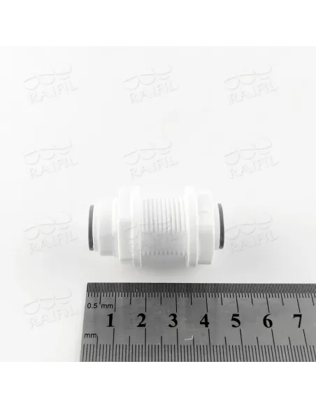 Фитинг прямой с перемычкой Raifil 1807-B 6BU6, 0,37х0,37 дюйма - 2
