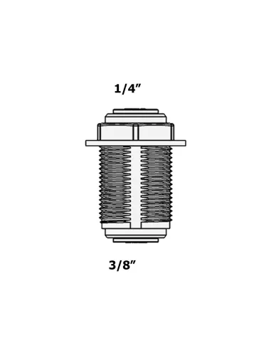 Фітинг прямий з перемичкою Raifil 1807-C 4BU6, 0,25х0,37 дюйма - 3