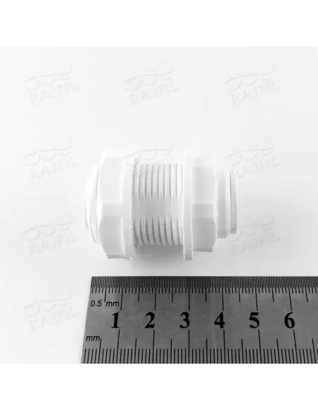 Фітинг прямий з перемичкою Raifil 1807-E 6ВU7-D, 0,37х0,5 дюйма - 2 Фітинг прямий з перемичкою Raifil 1807-E 6ВU7-D, 0,37х0,5 дюйма - 2