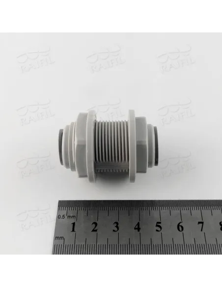 Фитинг прямой с перемычкой Raifil 1807-F 7BU7, 0,5х0,5 дюйма - 2