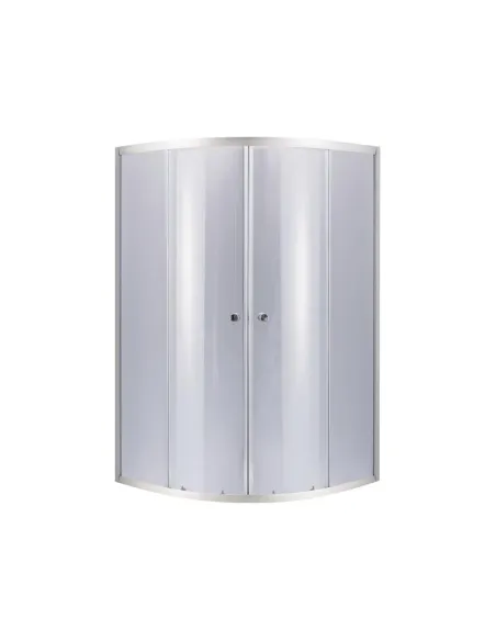 Душевая кабина без поддона Lidz Latwa SC90x90.SAT.HIGH.GR 90х90 см, полукруглая - 1