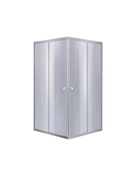 Душова кабіна без піддону Lidz Wawel SC80x80.SAT.LOW.GR 80х80 см, квадратна - 1