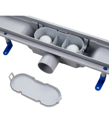 Трап лінійний душовий Q-Tap Dry Tile304 - 600 з ґратами 73х600 мм - 5