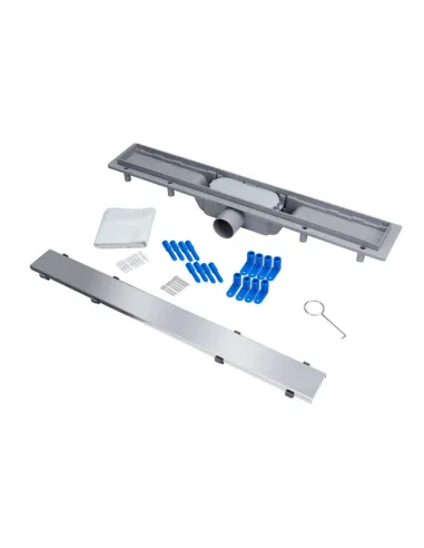 Трап лінійний душовий Q-Tap Dry Tile304 - 600 з ґратами 73х600 мм - 6