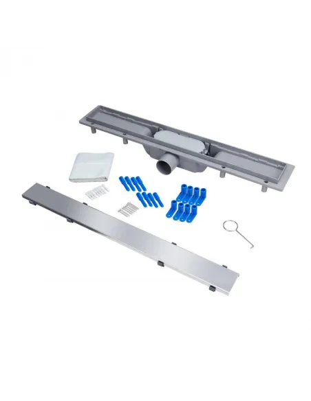 Трап лінійний душовий Q-Tap Dry Tile304 - 600 з ґратами 73х600 мм - 6