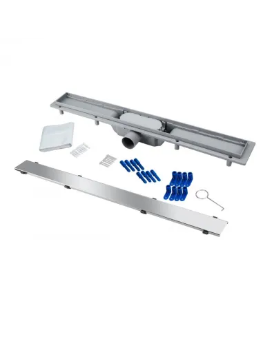 Трап лінійний душовий Q-Tap Dry Tile304 - 800 з ґратами 73х800 мм - 6