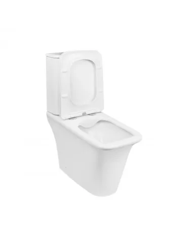 Унитаз компакт Q-Tap Kalao Rimless, напольный, сиденье Slim Duroplast / Soft-close - 13