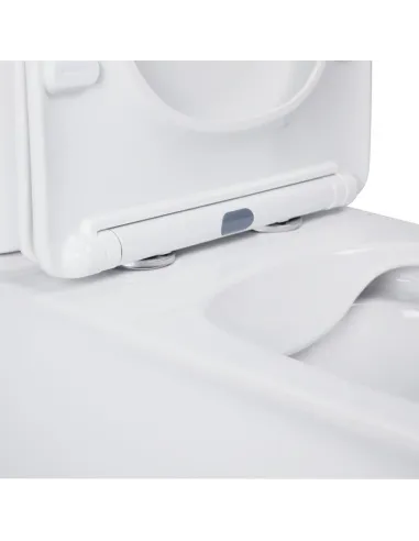 Унитаз компакт Q-Tap Nando Rimless, напольный, сиденье Slim Duroplast / Soft-close - 3