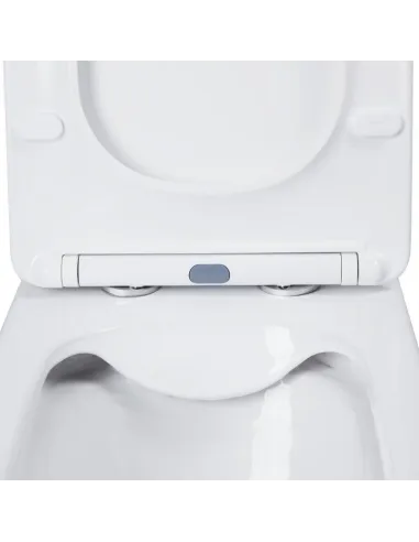 Унитаз компакт Q-Tap Nando Rimless, напольный, сиденье Slim Duroplast / Soft-close - 4