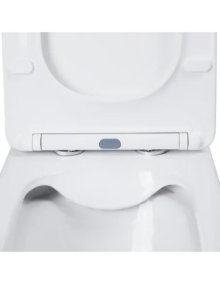 Унитаз компакт Q-Tap Nando Rimless, напольный, сиденье Slim Duroplast / Soft-close - 4