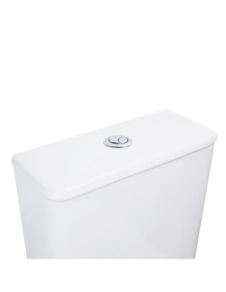 Унитаз компакт Q-Tap Nando Rimless, напольный, сиденье Slim Duroplast / Soft-close - 5