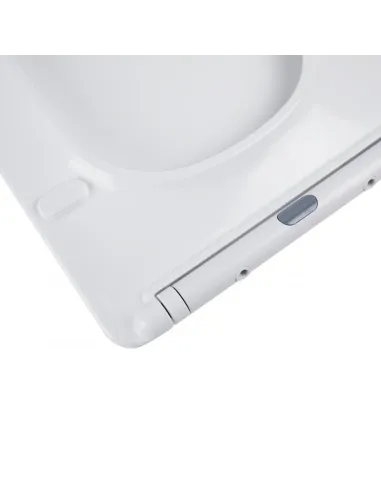 Унитаз компакт Q-Tap Nando Rimless, напольный, сиденье Slim Duroplast / Soft-close - 8