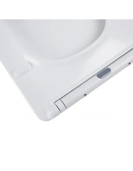 Унитаз компакт Q-Tap Nando Rimless, напольный, сиденье Slim Duroplast / Soft-close - 8