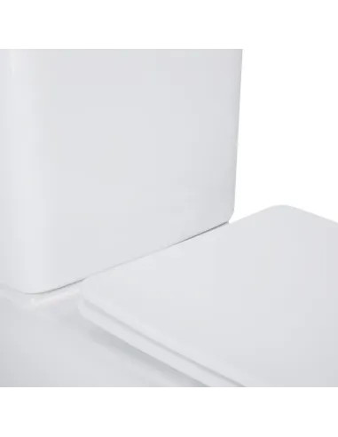 Унитаз компакт Q-Tap Nando Rimless, напольный, сиденье Slim Duroplast / Soft-close - 15