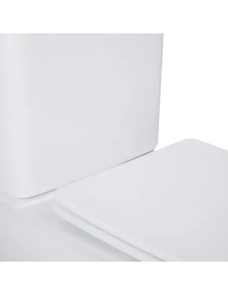 Унитаз компакт Q-Tap Nando Rimless, напольный, сиденье Slim Duroplast / Soft-close - 15