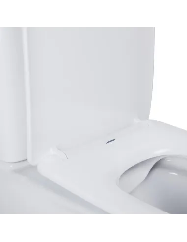 Унитаз компакт Q-Tap Nando Rimless, напольный, сиденье Slim Duroplast / Soft-close - 16