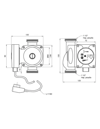 Циркуляційний насос Thermo Alliance LPSA 25/60/130 - 2