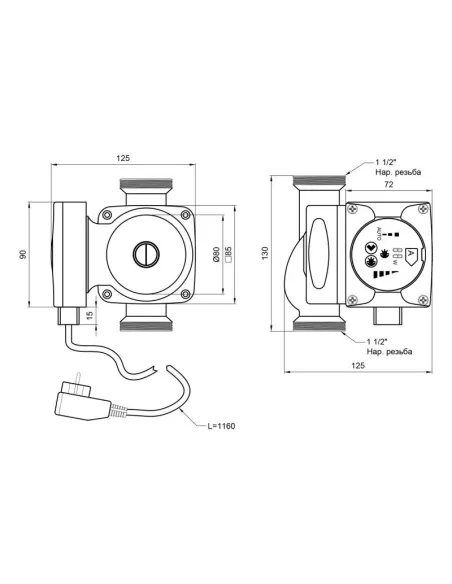 Циркуляційний насос Thermo Alliance LPSA 25/60/130 - 2