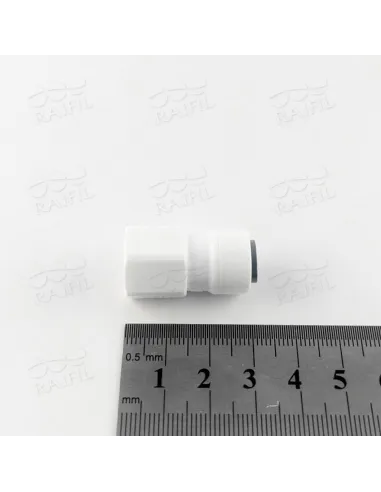 Фитинг прямой Raifil 1809-B / 4FC4, 0.25 дюйма х М11, под кран - 2