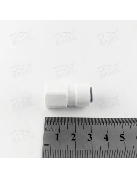 Фитинг прямой Raifil 1809-B / 4FC4, 0.25 дюйма х М11, под кран - 2