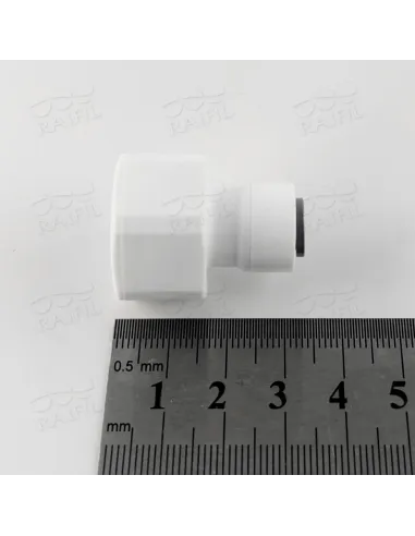 Фітинг прямий Raifil 1809-C 4FC7, 0.25х0.5 дюйма, з ущільнювачем - 2