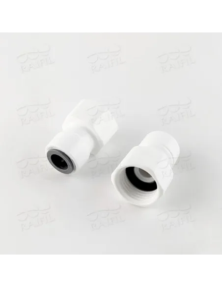 Фитинг прямой Raifil 1809-E 6FC7, 0.37х0.5 дюйма, с уплотнителем - 1