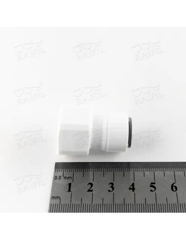 Фитинг прямой Raifil 1809-E 6FC7, 0.37х0.5 дюйма, с уплотнителем - 2