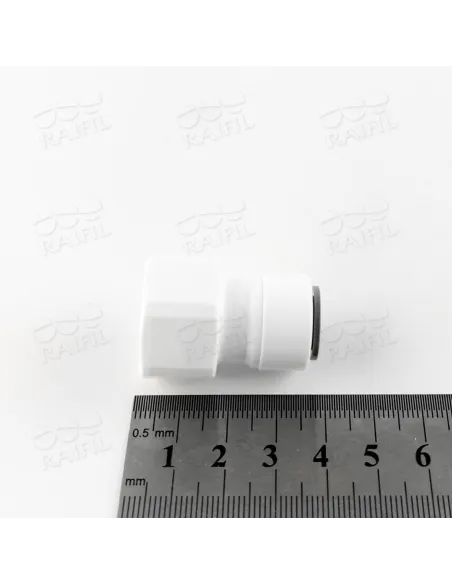 Фитинг прямой Raifil 1809-E 6FC7, 0.37х0.5 дюйма, с уплотнителем - 2
