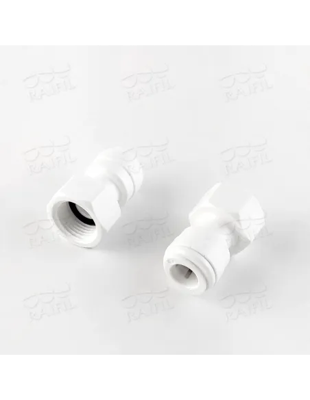 Фитинг прямой Raifil 1809-R 6FC6-D, 0.37х0.37 дюйма, с уплотнителем - 1