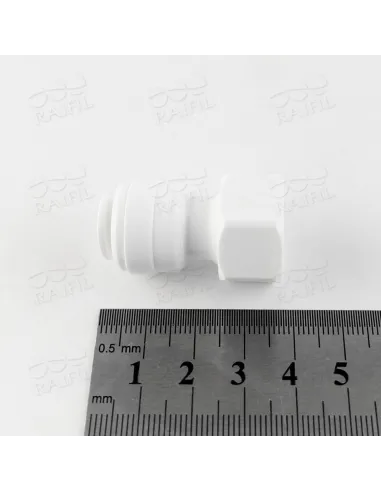 Фитинг прямой Raifil 1809-R 6FC6-D, 0.37х0.37 дюйма, с уплотнителем - 2