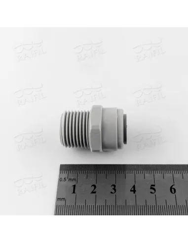 Фитинг прямой Raifil 1813-K 8MC8, 0.5х0.5 дюйма - 2