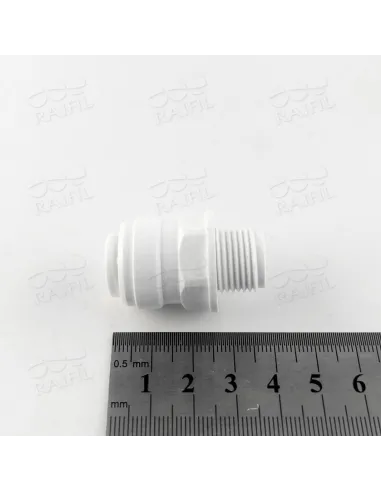 Фитинг прямой Raifil 1813-M 8MC6-D, 0.5х0.37 дюйма - 2