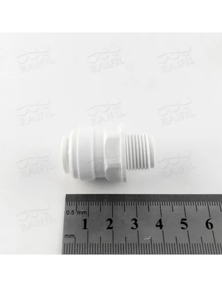 Фитинг прямой Raifil 1813-M 8MC6-D, 0.5х0.37 дюйма - 2