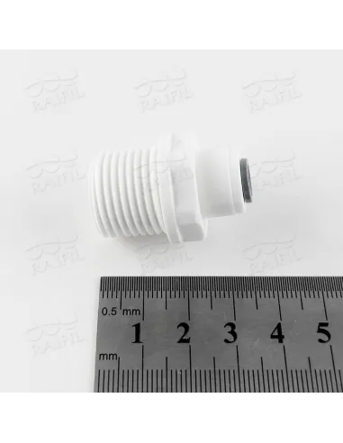 Фітинг прямий Raifil 1813-R/4mc8 ZM, 0.25х0.5 дюйма - 2