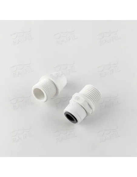 Фитинг прямой Raifil 1813-S/6mc8 ZM, 0.37х0.5 дюйма - 1