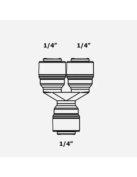 Фітинг розділовий Raifil 1805-A 4TWD44, 0.25х0.25х0.25 дюйма - 3