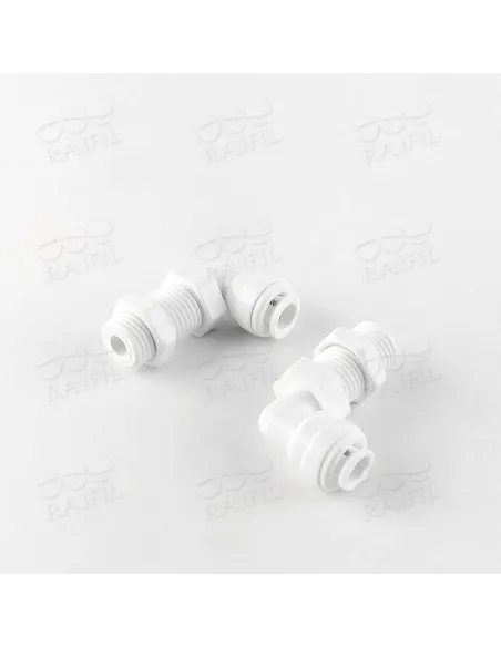 Фітинг кутовий Raifil 1807-D 4BU4-D, 0.25х0.25 дюйма, з гайкою - 1