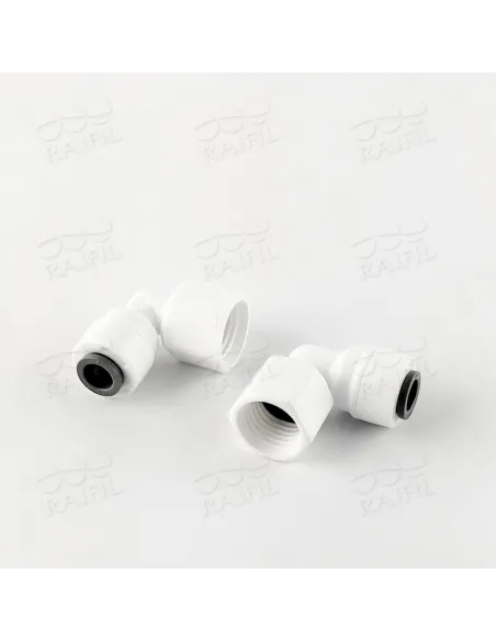 Фитинг угловой Raifil 1815-A 4FE4, 0.25х0.25 дюйма, с уплотнителем - 1