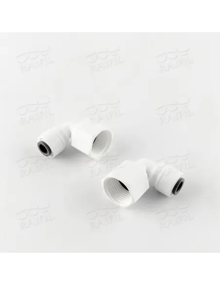 Фитинг угловой Raifil 1815-C 4FE6, 0.25х0.37 дюйма, с уплотнителем - 1