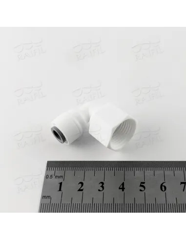 Фитинг угловой Raifil 1815-C 4FE6, 0.25х0.37 дюйма, с уплотнителем - 2