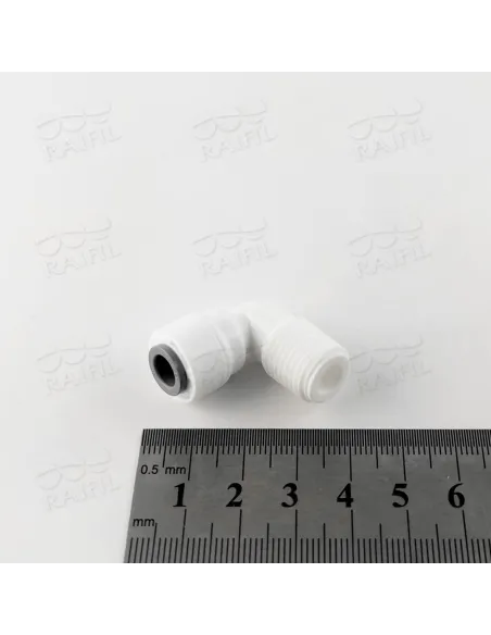 Фітинг кутовий Raifil 1817-A 4ME4, 0.25х0.25 дюйма - 2